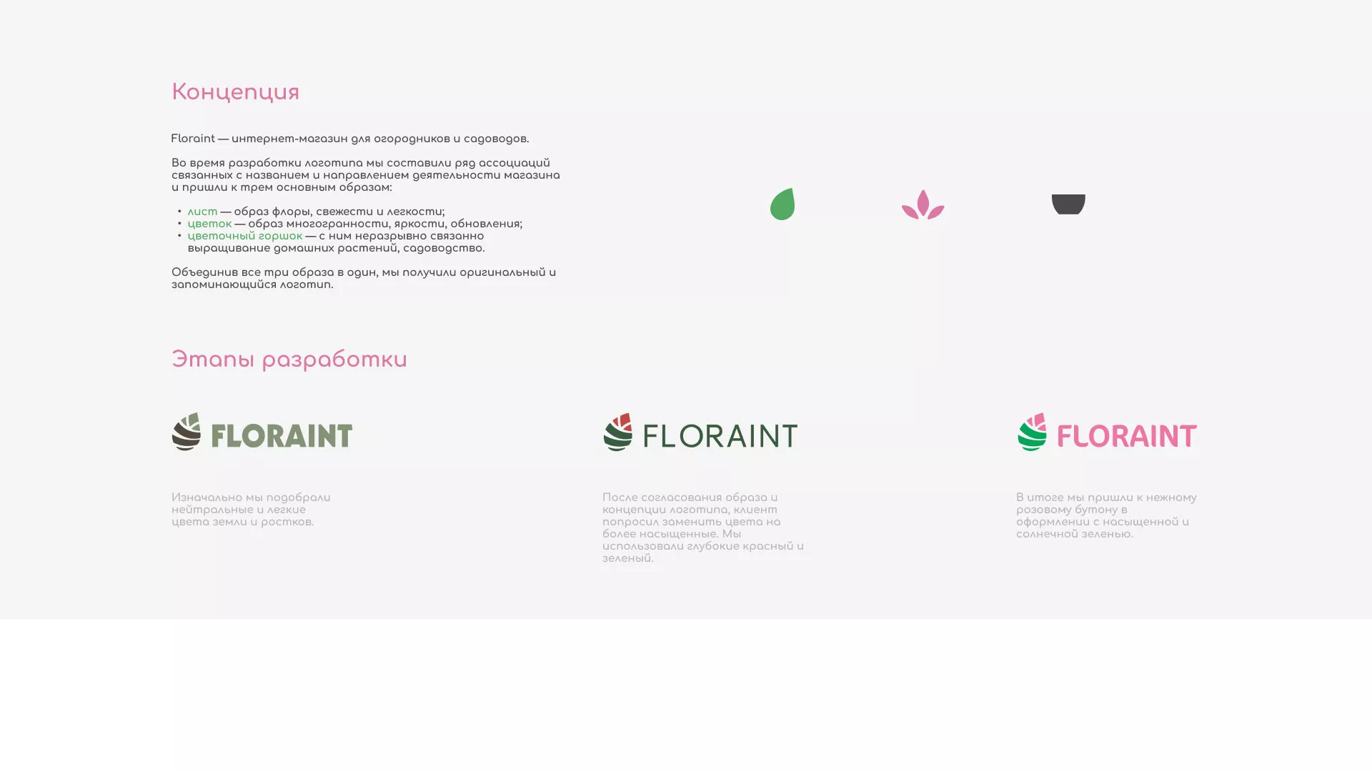 Создание логотипа и интернет-магазина «FLORAINT» в Невинномысске