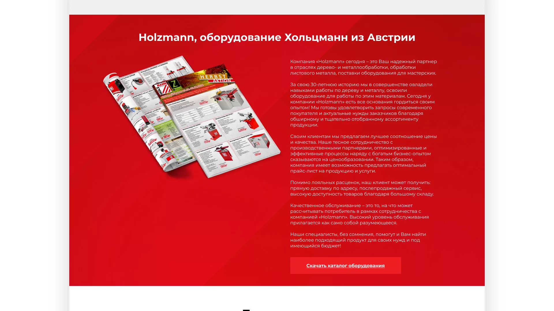 Создание сайта компании «HOLZMANN Maschinen GmbH» в Невинномысске