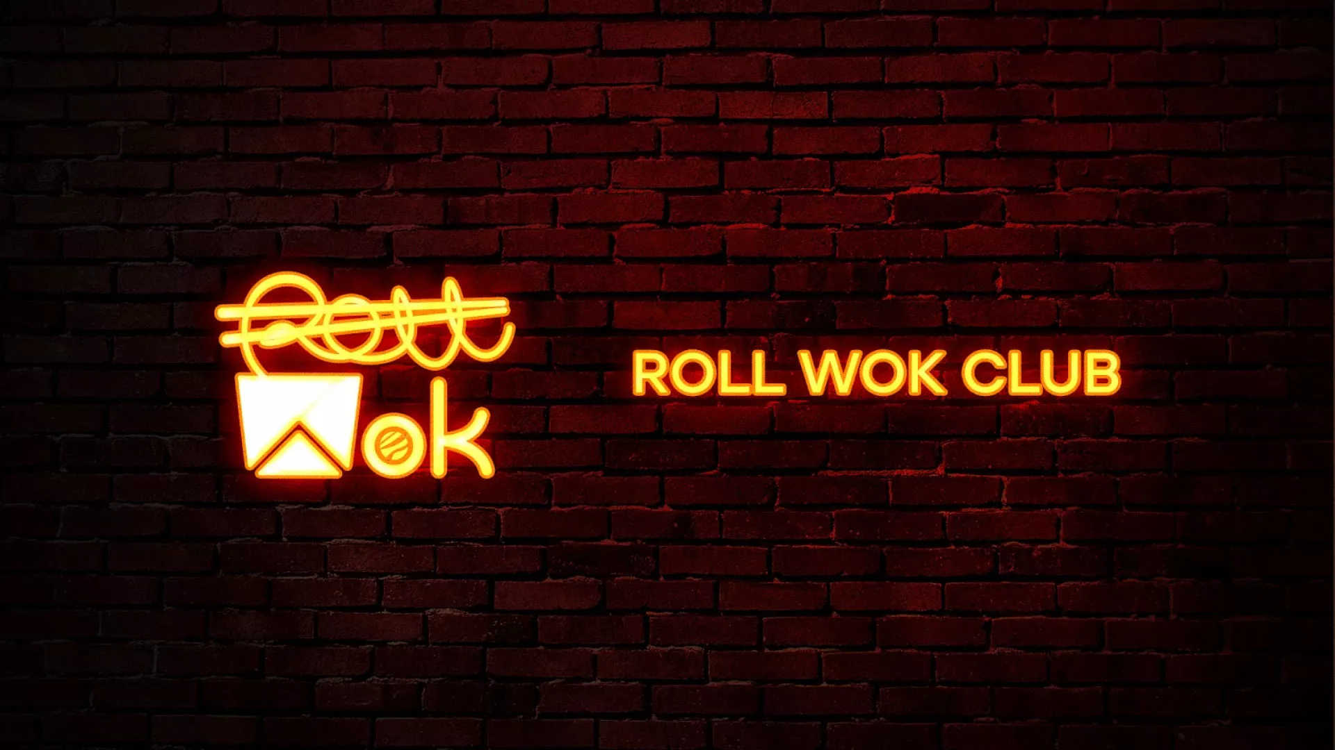 Разработка интерьерной вывески суши-бара «Roll Wok Club» в Невинномысске